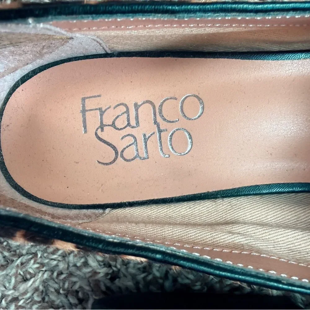 Franco Sarto Animal Print Loafers - Picture 8 of 9